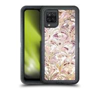 Head Case Designs Officially Licensed Micklyn Le Feuvre Dusty Rose And Coral Art Deco Marbling Pattern Marble Patterns Ultra-Armoured Shockproof Case Compatible With Samsung Galaxy A12 (2020)