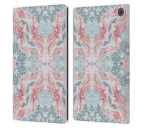 Head Case Designs Officially Licensed Micklyn Le Feuvre Fancy Soft Blue Mandala Leather Wallet Case Compatible With Amazon Fire Max 11 2023