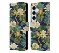 Head Case Designs Officially Licensed Micklyn Le Feuvre Frogs and Lilies Flora And Fauna Leather Wallet Case Compatible With Samsung Galaxy S26
