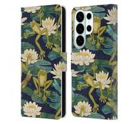 Head Case Designs Officially Licensed Micklyn Le Feuvre Frogs and Lilies Flora And Fauna Leather Wallet Case Compatible With Samsung Galaxy S26 Ultra