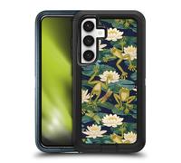Head Case Designs Officially Licensed Micklyn Le Feuvre Frogs and Lilies Flora And Fauna Ultra-Armoured Shockproof Case [Military Grade Protection] Compatible With Samsung Galaxy S24 5G