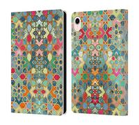Head Case Designs Officially Licensed Micklyn Le Feuvre Gilt and Glory Moroccan Leather Wallet Case Compatible With Apple iPad mini (2021/2024)