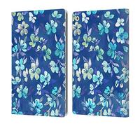 Head Case Designs Officially Licensed Micklyn Le Feuvre Grown Up Betty Blue Watercolour Floral Florals 2 Leather Wallet Case Compatible With Apple iPad 10.2 2019/2020/2021