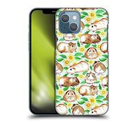 Head Case Designs Officially Licensed Micklyn Le Feuvre Guinea Pigs And Daisies In Watercolour On Mint Patterns 2 Hard Back Case Compatible With Apple iPhone 13