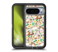 Head Case Designs Officially Licensed Micklyn Le Feuvre Guinea Pigs And Daisies In Watercolour On Pink Patterns 2 Ultra-Armoured Shockproof Case [Military Grade] Compatible With Google Pixel 10 Pro XL