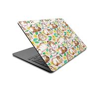 Head Case Designs Officially Licensed Micklyn Le Feuvre Guinea Pigs And Daisies In Watercolour On Pink Patterns 2 Vinyl Sticker Skin Decal Cover Compatible With MacBook Air 13.6" A2681 (2022)