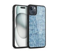 Head Case Designs Officially Licensed Micklyn Le Feuvre Hand Painted Blue White Pattern Flora And Fauna Gel Armour Case [Military Grade Protection] Compatible With Apple iPhone 15 Plus