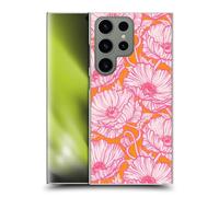 Head Case Designs Officially Licensed Micklyn Le Feuvre Hot Pink Orange Poppy Floral Flora And Fauna Hard Back Case Compatible With Samsung Galaxy S24 Ultra 5G