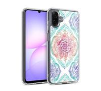 Head Case Designs Officially Licensed Micklyn Le Feuvre Indian Ink Rainbow Version Floral Patterns Gel Case [Military Grade Protection] Compatible With Samsung Galaxy A07 4G