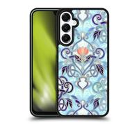 Head Case Designs Officially Licensed Micklyn Le Feuvre Indigo Blue Art Nouveau With Peach Flowers Patterns 2 Gel Armour Case [Military Grade Protection] Compatible With Samsung Galaxy A16 5G