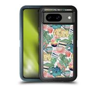 Head Case Designs Officially Licensed Micklyn Le Feuvre Lazy Afternoon A Chalk Pastel Illustration Patterns 2 Ultra-Armoured Shockproof Case [Military Grade Protection] Compatible With Google Pixel 8