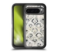 Head Case Designs Officially Licensed Micklyn Le Feuvre Monochrome Art Deco Tiles Marble Patterns Ultra-Armoured Shockproof Case [Military Grade Protection] Compatible With Google Pixel 9 Pro XL