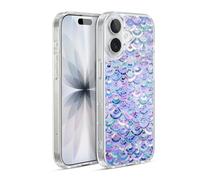 Head Case Designs Officially Licensed Micklyn Le Feuvre Mosaic In Amethyst And Lapis Lazuli Marble Patterns Gel Case [Military Grade] Compatible with Apple iPhone 17 and Compatible with MagSafe