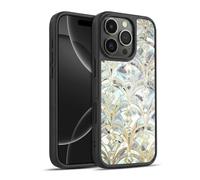 Head Case Designs Officially Licensed Micklyn Le Feuvre Pale Bright Mint And Sage Art Deco Marbling Marble Patterns Gel Armour Case [Military Grade Protection] Compatible With Apple iPhone 16 Pro