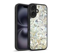 Head Case Designs Officially Licensed Micklyn Le Feuvre Pale Bright Mint And Sage Art Deco Marbling Marble Patterns Gel Armour Case [Military Grade Protection] Compatible With Apple iPhone 16