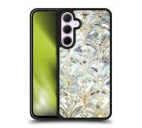 Head Case Designs Officially Licensed Micklyn Le Feuvre Pale Bright Mint And Sage Art Deco Marbling Marble Patterns Gel Armour Case [Military Grade Protection] Compatible With Samsung Galaxy A35 5G
