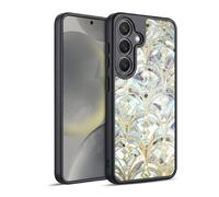 Head Case Designs Officially Licensed Micklyn Le Feuvre Pale Bright Mint And Sage Art Deco Marbling Marble Patterns Gel Armour Case [Military Grade Protection] Compatible With Samsung Galaxy S24 5G