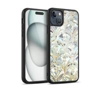 Head Case Designs Officially Licensed Micklyn Le Feuvre Pale Bright Mint And Sage Art Deco Marbling Marble Patterns Gel Armour Case [Military Grade Protection] Compatible With Apple iPhone 15 Plus