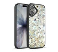 Head Case Designs Officially Licensed Micklyn Le Feuvre Pale Bright Mint And Sage Art Deco Marbling Marble Patterns Gel Armour Case [Military Grade Protection] Compatible With Apple iPhone 17