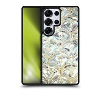 Head Case Designs Officially Licensed Micklyn Le Feuvre Pale Bright Mint And Sage Art Deco Marbling Marble Patterns Gel Armour Case [Military Grade Protection] Compatible With Samsung Galaxy S25 Ultra