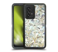 Head Case Designs Officially Licensed Micklyn Le Feuvre Pale Bright Mint And Sage Art Deco Marbling Marble Patterns Ultra-Armoured Shockproof Case Compatible With Samsung Galaxy A53 5G (2022)