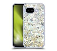 Head Case Designs Officially Licensed Micklyn Le Feuvre Pale Bright Mint And Sage Art Deco Marbling Marble Patterns Gel Case [Military Grade Protection] Compatible With Google Pixel 9A