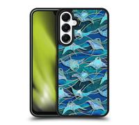 Head Case Designs Officially Licensed Micklyn Le Feuvre Patchwork Manta Rays in Blue Flora And Fauna Gel Armour Case [Military Grade Protection] Compatible With Samsung Galaxy A16 5G
