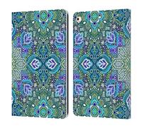 Head Case Designs Officially Licensed Micklyn Le Feuvre Peacock Summer Mandala Leather Wallet Case Compatible With Apple iPad 9.7 2017 / iPad 9.7 2018