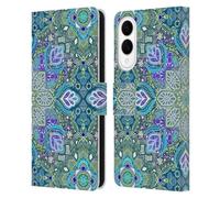 Head Case Designs Officially Licensed Micklyn Le Feuvre Peacock Summer Mandala Leather Wallet Case Compatible With Samsung Galaxy S25 Edge