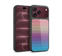 Head Case Designs Officially Licensed Micklyn Le Feuvre Rainbow Chunky Knit Patterns Gel Armour Case [Military Grade Protection] Compatible With Apple iPhone 18 Pro Max
