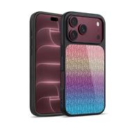 Head Case Designs Officially Licensed Micklyn Le Feuvre Rainbow Chunky Knit Patterns Gel Armour Case [Military Grade Protection] Compatible With Apple iPhone 18 Pro