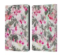 Head Case Designs Officially Licensed Micklyn Le Feuvre Rainbow Fuchsia Floral Pattern Florals 2 Leather Wallet Case Compatible With Apple iPad Air 2 (2014)