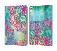 Head Case Designs Officially Licensed Micklyn Le Feuvre Round And Round The Rainbow Mandala 3 Leather Wallet Case Compatible With Apple iPad Air 13 2024/2025