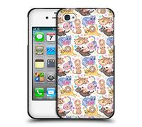 Head Case Designs Officially Licensed Micklyn Le Feuvre Sprinkles On Donuts and Whiskers On Kittens Animals Black Soft Gel Case Compatible With Apple iPhone 4 / iPhone 4S