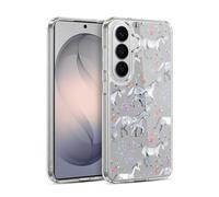 Head Case Designs Officially Licensed Micklyn Le Feuvre Stars And Unicorns On Grey Wildlife Gel Case [Military Grade Protection] Compatible with Samsung Galaxy S26 and Compatible with MagSafe