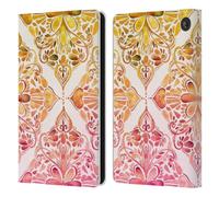 Head Case Designs Officially Licensed Micklyn Le Feuvre Sunset Art Nouveau Mandala Leather Wallet Case Compatible With Amazon Fire 7 2022
