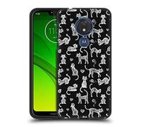 Head Case Designs Officially Licensed Micklyn Le Feuvre Teachers Pet Chalkboard Cats Animals Black Soft Gel Case Compatible With Motorola Moto G7 Power