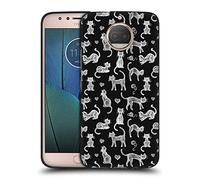 Head Case Designs Officially Licensed Micklyn Le Feuvre Teachers Pet Chalkboard Cats Animals Black Soft Gel Case Compatible With Motorola Moto G5S Plus