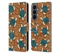 Head Case Designs Officially Licensed Micklyn Le Feuvre Tiny Turtle Treasures Flora And Fauna Leather Wallet Case Compatible With Samsung Galaxy S26 Plus