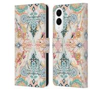 Head Case Designs Officially Licensed Micklyn Le Feuvre Wonderland in Spring Mandala Leather Wallet Case Compatible With Samsung Galaxy S25 Edge