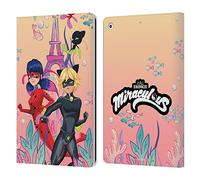 Head Case Designs Officially Licensed Miraculous Ladybug Aqua Power Aqua Ladybug Leather Wallet Case Compatible With Apple iPad 10.2 2019/2020/2021