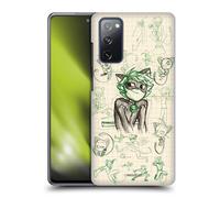 Head Case Designs Officially Licensed Miraculous Ladybug Cat Noir Sketches Hard Back Case Compatible With Samsung Galaxy S20 FE / 5G
