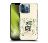 Head Case Designs Officially Licensed Miraculous Ladybug Cat Noir Sketches Hard Back Case Compatible With Apple iPhone 13 Pro
