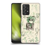 Head Case Designs Officially Licensed Miraculous Ladybug Cat Noir Sketches Hard Back Case Compatible With Galaxy A52 / A52s / 5G (2021)