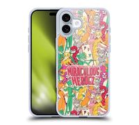 Head Case Designs Officially Licensed Miraculous Ladybug Heroes Pattern Sketches Gel Case [Military Grade Protection] Compatible With Apple iPhone 16 Plus