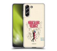 Head Case Designs Officially Licensed Miraculous Ladybug Ladybug And Cat Noir Sketches Gel Case [Military Grade Protection] Compatible with Samsung Galaxy S21 FE 5G and Compatible with MagSafe