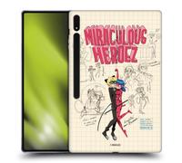 Head Case Designs Officially Licensed Miraculous Ladybug Ladybug And Cat Noir Sketches Gel Case [Military Grade Protection] Compatible With Samsung Galaxy Tab S8 Ultra