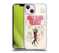 Head Case Designs Officially Licensed Miraculous Ladybug Ladybug And Cat Noir Sketches Gel Case [Military Grade Protection] Compatible with Apple iPhone 13 and Compatible with MagSafe