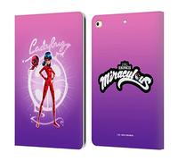 Head Case Designs Officially Licensed Miraculous Ladybug Ladybug Graphics Leather Wallet Case Compatible With Apple iPad 9.7 2017 / iPad 9.7 2018