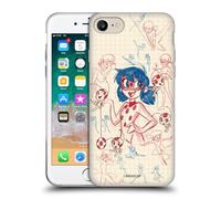 Head Case Designs Officially Licensed Miraculous Ladybug Ladybug Sketches Gel Case [Military Grade Protection] Compatible with Apple iPhone 7/8 / SE 2020 & 2022 and Compatible with MagSafe